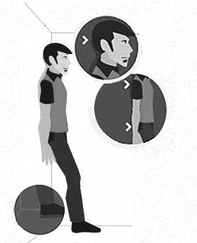 贴墙站,揪出错误姿势(测测看)