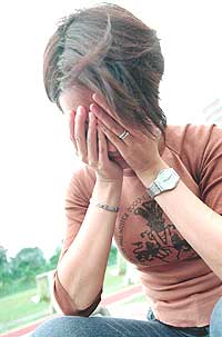 女性患上抑郁症