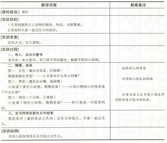语言活动:过生日