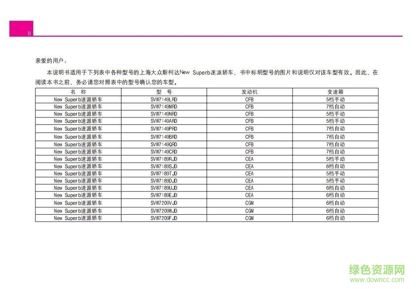 全新速派使用手册下载-斯柯达速派使用说明书下载pdf电子版